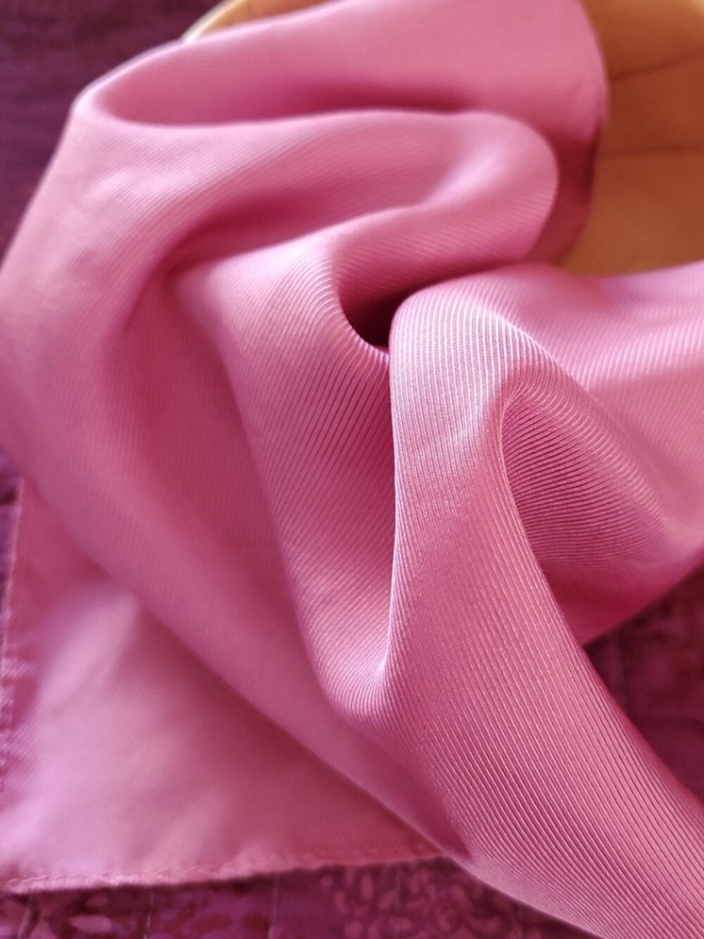 100% Silk Twill ALFANI Mens Handkerchief PINK Pocket Square 12"